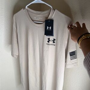 Under Armour Men's Freedom Tee - Beige